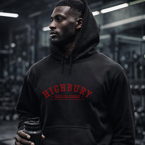 Highbury Clock End Terrace Unisex Hoodie