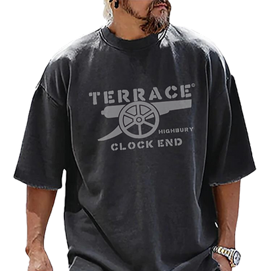 Terrace Highbury Clock End classic red t-shirt